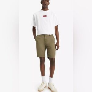 Levi's | Men's XX Chino Shorts | Bunker Olive Green | 34W | 9.5L